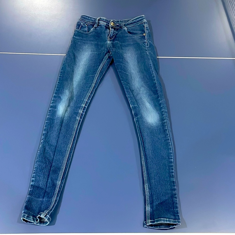 navy blue jeans